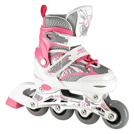 Αυξομειούμενα Πατίνια Roller NA 10602A INLINE SKATES NILS EXTREME ΡΟΖ-LARGE(39-42)