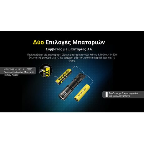 ΦΑΚΟΣ LED NITECORE MULTI TASK MT1A PRO