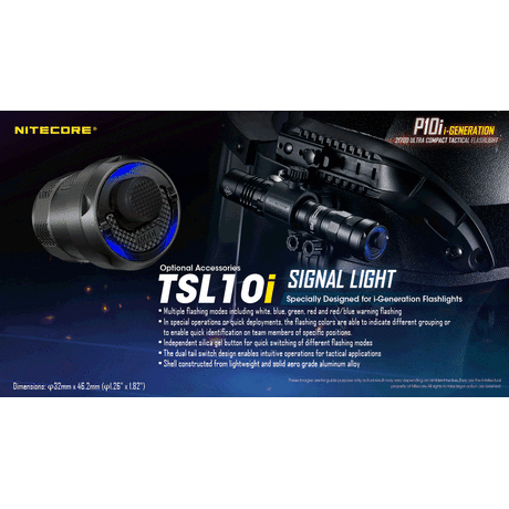 ΦΑΚΟΣ LED NITECORE PRECISE P10i, Tactical, Strobe Ready