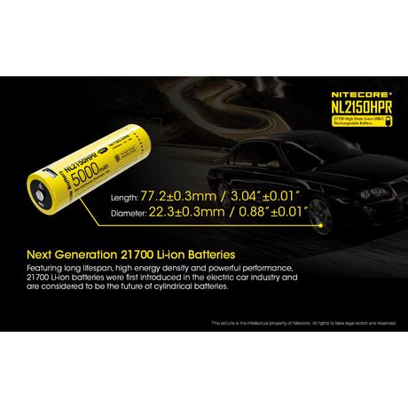 ΜΠΑΤΑΡΙΑ NITECORE 21700/ 5000mAh / HPR