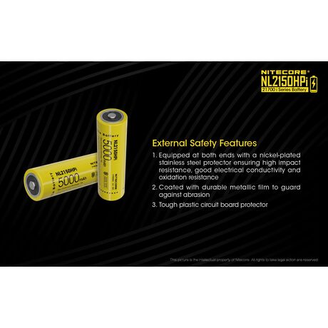 ΜΠΑΤΑΡΙΑ NITECORE 21700/ 5000mAh / HPI