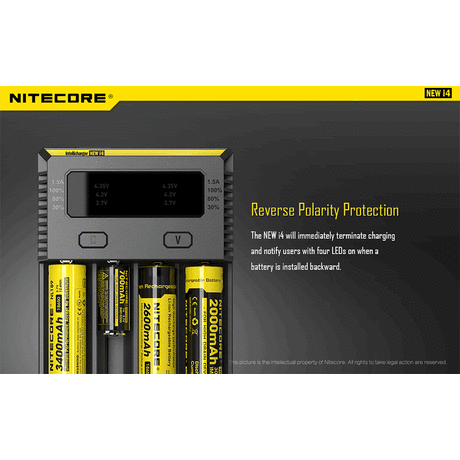 ΦΟΡΤΙΣΤΗΣ NITECORE i4, Τεσσάρων Θέσεων, New