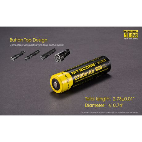 ΜΠΑΤΑΡΙΑ NITECORE 18650 / 2300mAh