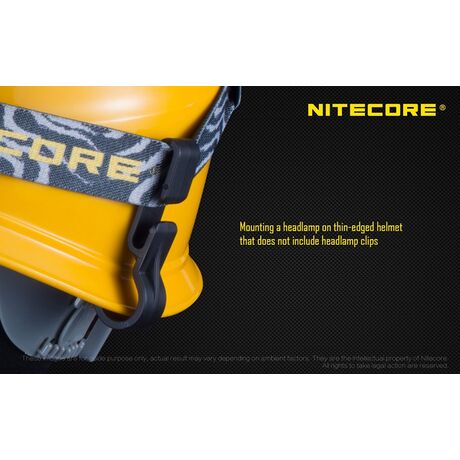 Helmet Clip (Pack of 4), NITECORE